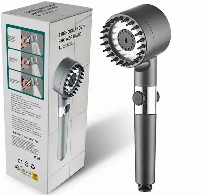 304 스테인레스 스틸 샤워 헤드 필터 욕실 액세서리 마사지 손잡이 홈 가구, 01 Shower Head