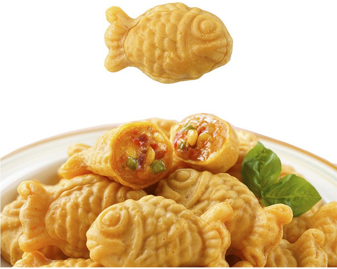 하리니푸드 델리 한입 미니붕어빵 피자, 700g, 1개