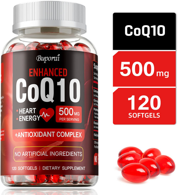 Buporai ENHANCED CoQ10 500mg 軟膠囊 促進心臟健康與能量生產, 240組
