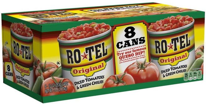 로텔 다이스 토마토 앤 그린 칠리 283g 8캔, 8개