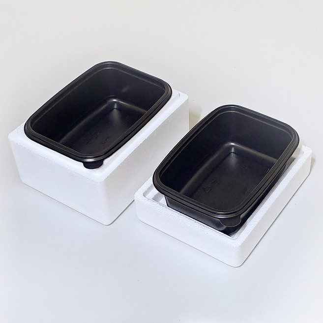 마을과고양이 길고양이 겨울물그릇 보온 보냉 얼지않는 물그릇, 검정그릇세트, 1개