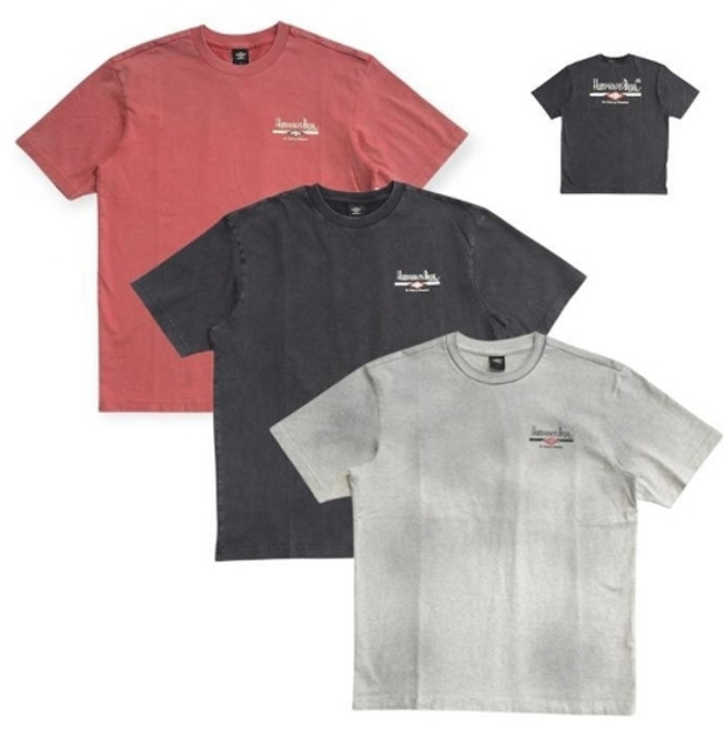 [엄브로] 공용 HBL 엄그레이 빈티지 그래픽 반팔 티셔츠 UR121CRS21 CPK1