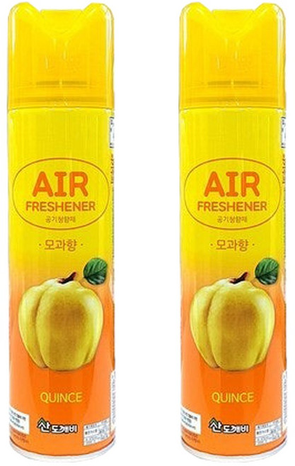 산도깨비 실내 공기 탈취제 스프레이 방향제 x 2개 모과향 냄새제거 청향제, 300ml