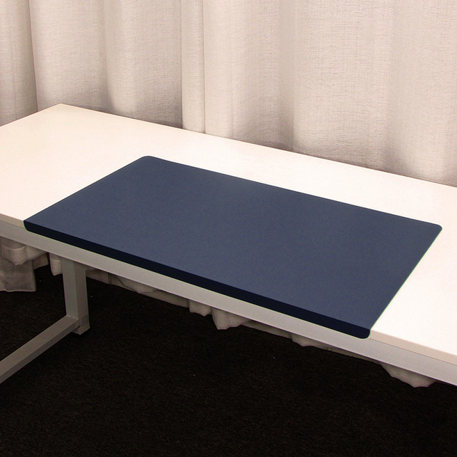 Sunghwi PU 가죽 고정형 팔꿈치 보호 데스크매트 키보드 마우스 패드, 네이비