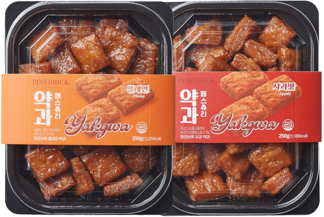 파인브릭 페스츄리 팩약과 사과 플레인 2번들, 2개, 250g