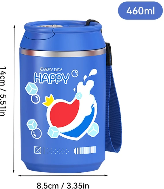 460ML 304 스테인리스 스틸 보온병 야외 여행용 이중층 단열 물컵 텀블러 밀폐형 우유 커피 머그컵 음료용, 01 401-500ml