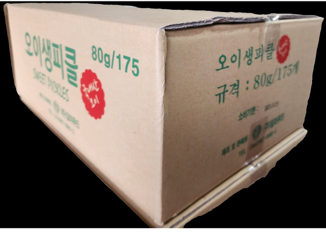 일미 오이생피클 80g 1box 175EA, 175개