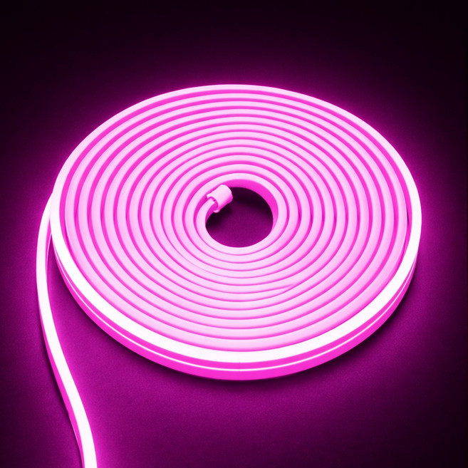 선세이브 LED 네온플렉스 5m DC 논네온 줄조명 7종 택1, 1개, 핑크