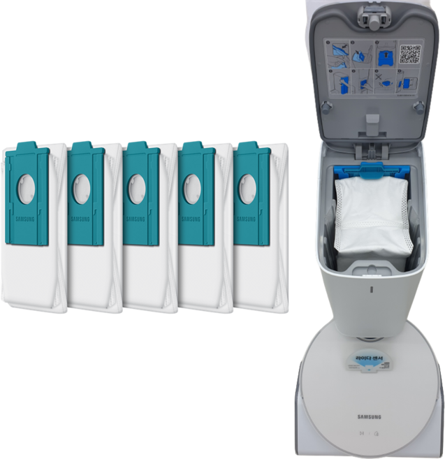 삼성 로봇 청소기 비스포크 제트봇 AI 청정스테이션 정품 먼지봉투 먼지통 DUST BAG VCA-RDB95B VCA-RAE95G VCA-RAE95H VCA-RAE95I, 1개