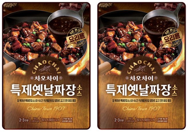 차오차이 특제짜장소스 165g, 2개