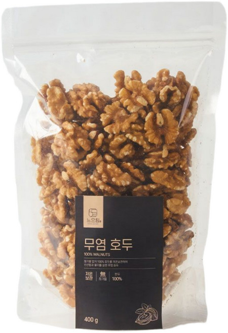 느으림 저온보관으로 더 신선한 무염 호두, 2개, 400g