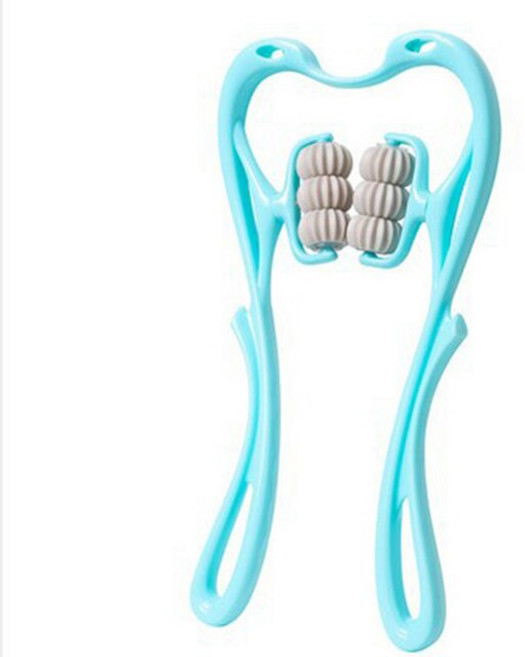 경추배게목어깨 스트레처 마사지 릴랙서 경추 척추 교정 지압 요법 견인 장치 베개 통증 완화 정렬, 10 C-Blue, 1개