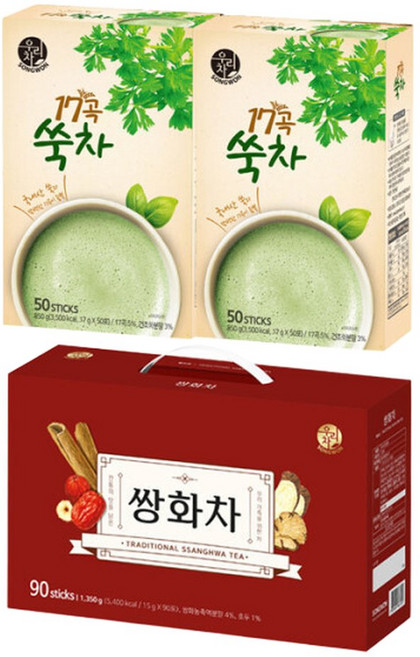 송원 쌍화차 90T +17곡 쑥차 100T, 1개