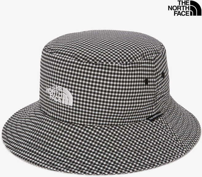 [매장판] 노스페이스 남녀공용 벙거지 모자 티엔에프 라이트 버킷 햇 블랙 포레스트 NE3HR01D, L