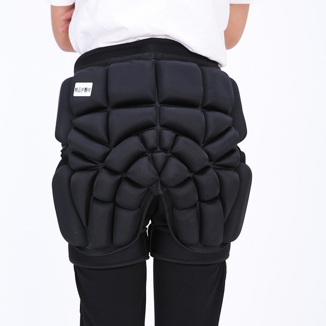 아빠빠키즈 어린이 엉덩이 보호대, 블랙, 1개