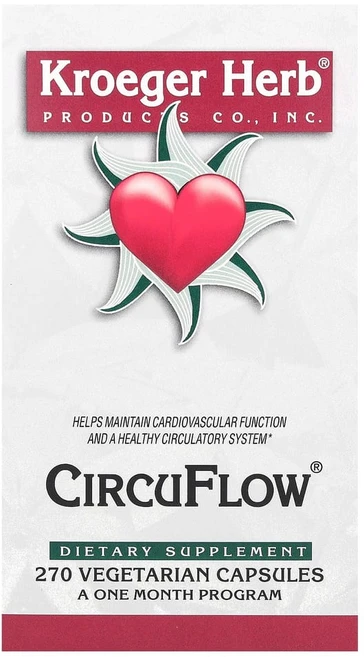 Kroeger Herb Co CircuFlow 베지캡슐 270정, 1개 - 쿠팡