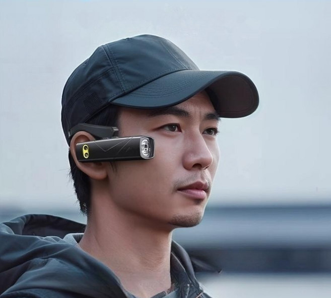 다함 모션 센서 헤드랜턴 낚시 헤드라이트 해루질 램프 등산용 안전모 충전식 작업등 c타입 led 방수, 1개, 블랙(오른쪽)