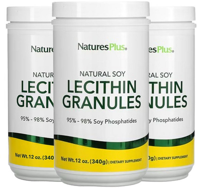 네이쳐스플러스 대두 레시틴 과립 340g(12oz), 3개
