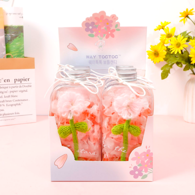 캔디마켓 웨이톡톡 보틀캔디 선물용 행사기념일 답례품, 6개, 100g