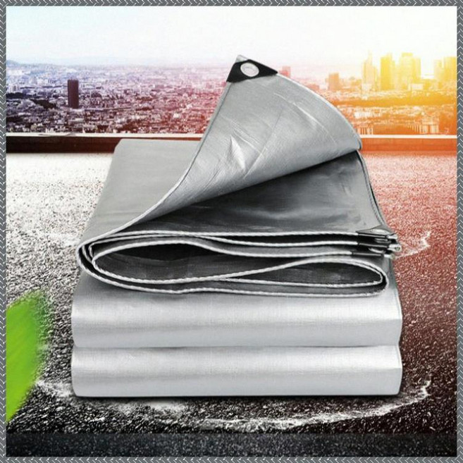 두꺼운 차양막 방수포 고무 자외선 차단제 비를 막다 매끄러운 촉감 비닐덮개포 두껍게 하다/유연도가 좋다/업그레이드 원단, (1+1개입)[3mx4m]+[2mx4m]