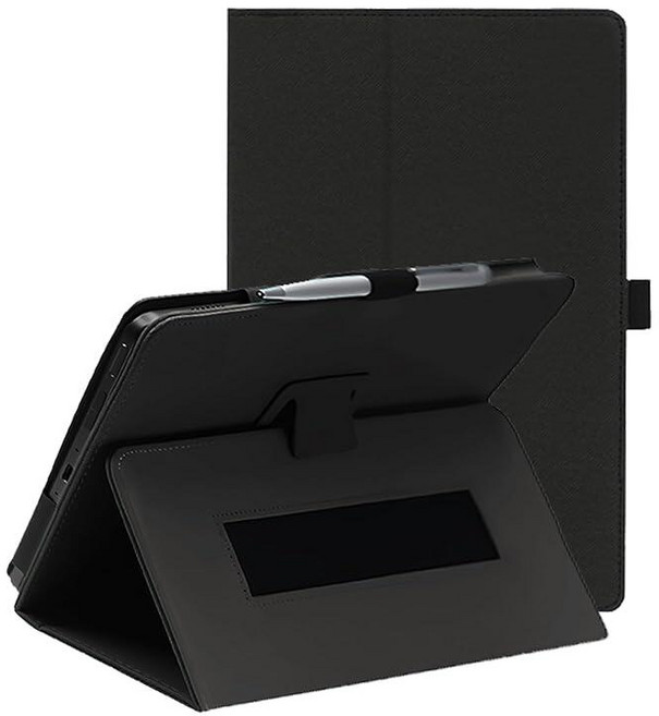 FJIASTB IFLYTEK AINOTE Air 2 태블릿 8.2인치 케이스 PU 가죽 접이식 커버 펜 홀더 및 손목 스트랩 비즈니스 여행 휴대용(로즈 레드) 255513, Black
