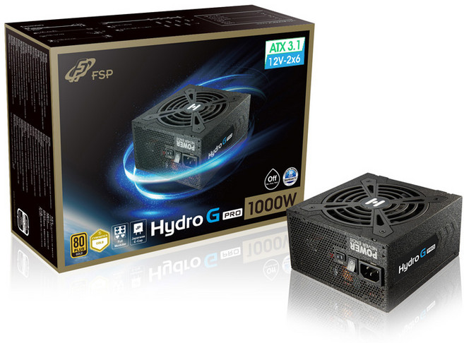FSP HYDR G PRO 80PLUS 골드 풀모듈러 ATX 파워서플라이 PC 컴퓨터 파워, 1000W(ATX3.1)