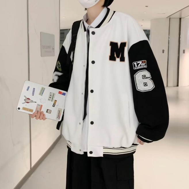 Novastar 봄가을 남자 패션 자켓 루즈핏 빅사이즈 야구점퍼 재킷 코트