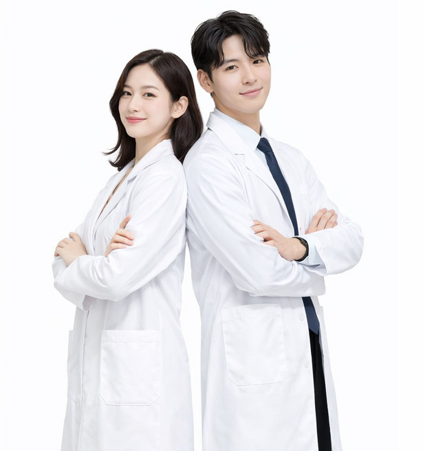 실험복 실습가운 남녀 의사복 사계절용 알뜰형 가운 실험실 약사 의사 가운