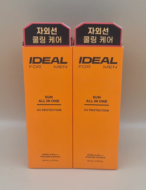 아이디얼포맨 선 올인원 [자외선차단], 2개, 140ml - 쿠팡
