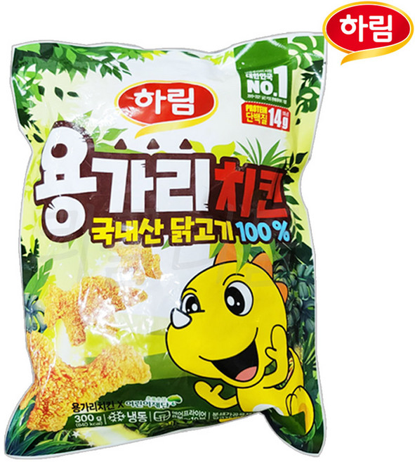 [하림]용가리 치킨너겟 300g, 1개