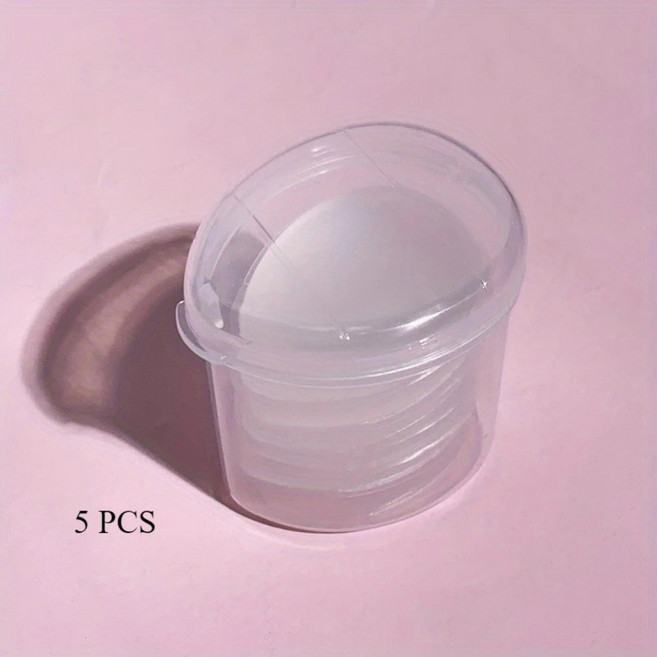 5팩 미니 실리콘 핑거팁 재사용 가능 파운데이션 메이크업 브러쉬 무향 컨실러 파우더용, 5pcs
