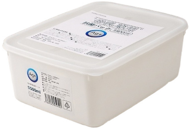 日本抗菌母乳專用冷藏盒 冰箱冷凍儲奶袋盒 食品級保鮮密封收納盒 水果蔬菜保鮮收納盒, 白色, 1個