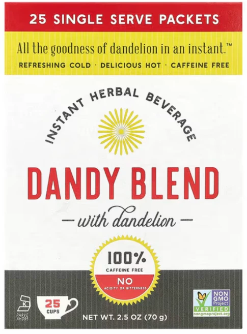 Dandy Blend 댄디 블렌드 인스턴트 허브 음료 단델리온 디카페인, 70g - 쿠팡