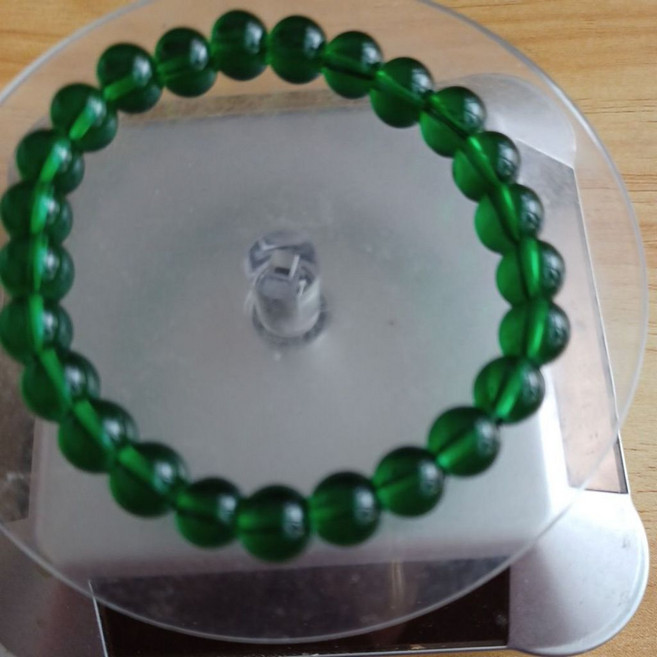 綠玉髓瑪瑙圓珠手串 8mm
