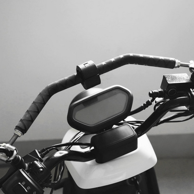 오토바이 멀티 핸들바 크로스바 베스파 PCX NMAX 범용, 블랙, 1개