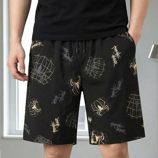 인디오 남성 여름 코튼 밴딩 쿨링 5부 팬츠 반바지 NCH7031