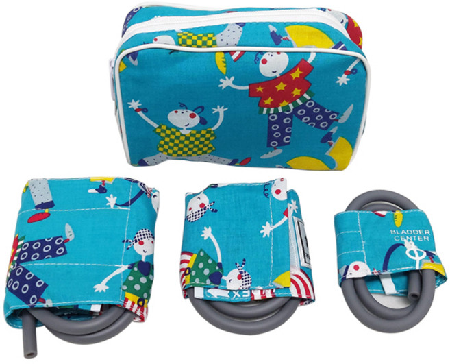 [Naisi] 병원용 범용 전자 메타 혈압계 커프 NC 1라인 3개 세트(소아 유아 신생아) - 보관가방포함