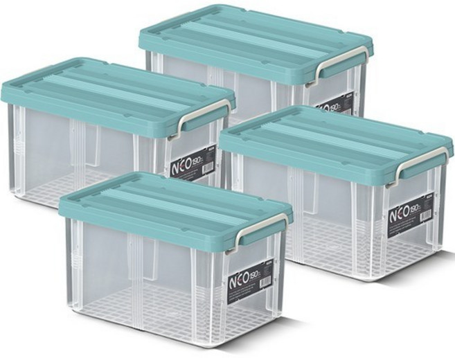 코멕스 프리미엄 네오박스 리빙박스, 아이보리, 2개