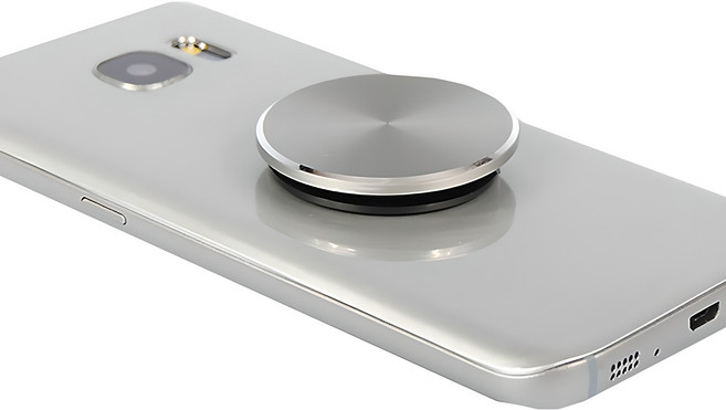 디오랩 메탈 마그네틱 휴대폰 엣지 스마트톡, 샤인 실버, 1개