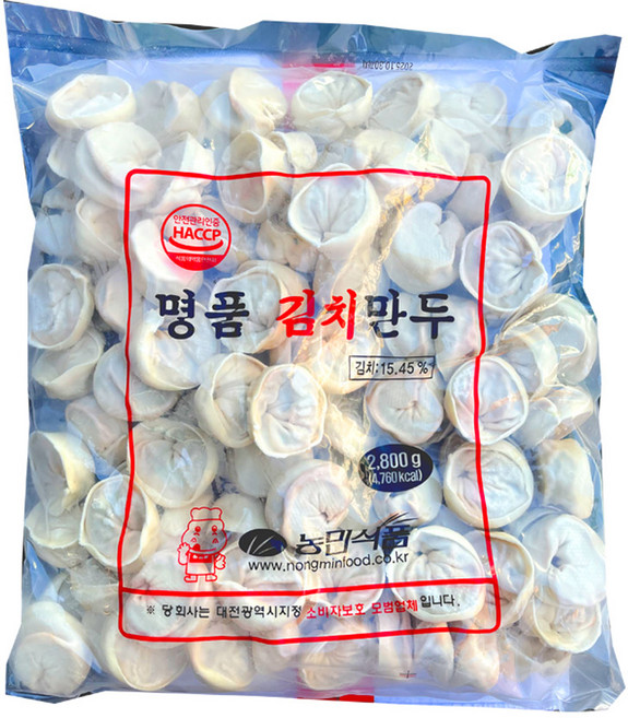 팔도맛쟁이 농민식품 업소용 김치만두, 1개, 2.8kg