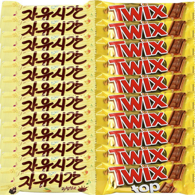 해태 자유시간 36g x 12개+마즈 트윅스top 21g x10개, 12개