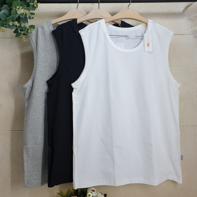 트라이 남자 나시 런닝 남학생 어깨 넓은 머슬러닝 G06