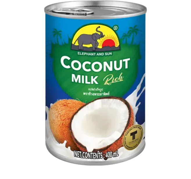 엘리펀트앤썬 태국 저당 코코넛밀크(코코넛추출물 85%), 1개, 400ml