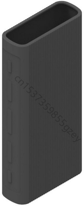 샤오미 실리콘 커버용 파워 뱅크 케이스 외부 배터리 팩 PLM07ZM 패션 디자인 20000mAh, 06 Black, 1개, 1개입