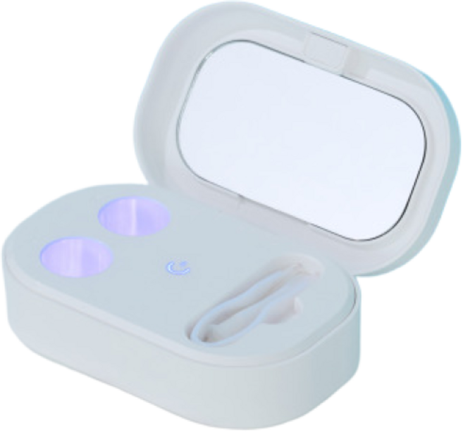 데이케어 렌즈세척기 / 최신형 120khz초음파+360도 UV살균 항균ABS소재, 1개, 옵션값 입력