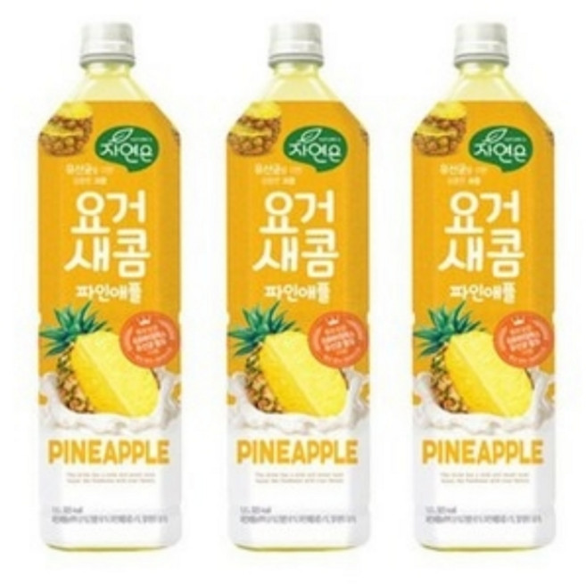 제트스카이 웅진 요거새콤 파인애플, 1.5L, 12개