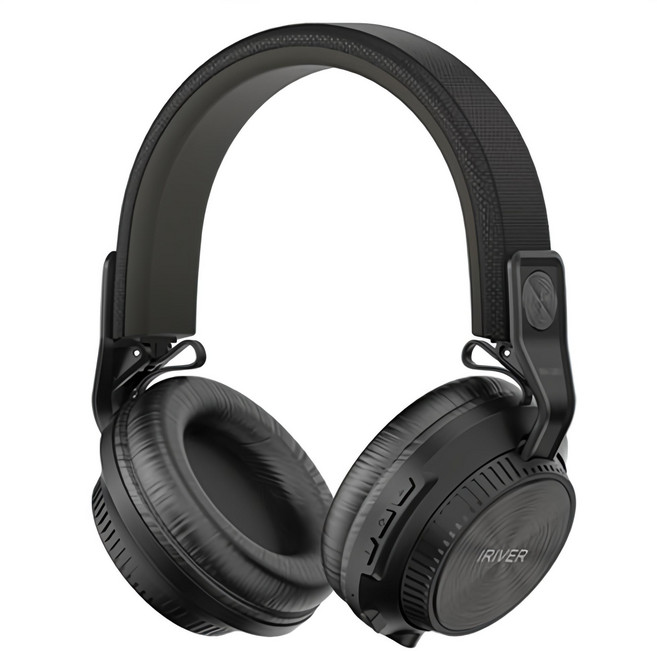 아이리버 폴딩 무선 블루투스 5.3 헤드폰, 블랙, IBH-L801
