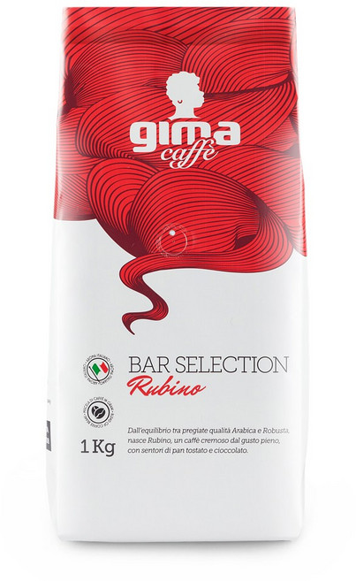 40년 전통 이탈리아 정통 프리미엄 커피 지마카페 루비노 원두커피, 1개, 1kg, 홀빈(분쇄안함)