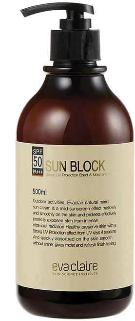 에바끌레르선크림 대용량500ml, 1개, 500ml