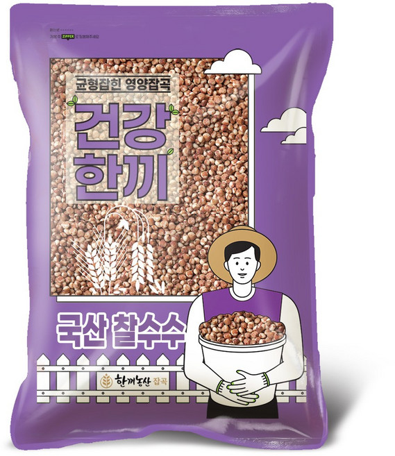 한끼농산 국산 찰수수 1kg 붉은수수, 1개